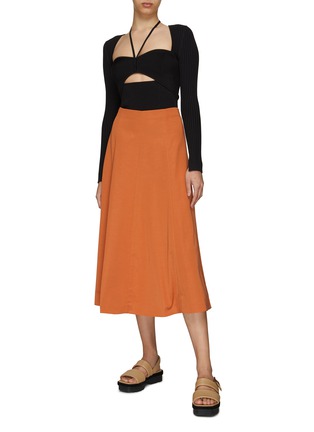 Figure View - Click To Enlarge - VINCE - HIGH WAIST A-LINE SKIRT