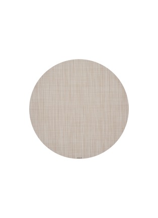Main View - Click To Enlarge - CHILEWICH - BASKETWEAVE MINI ROUND PLACEMAT — PARCHMENT