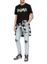 Figure View - Click To Enlarge - AMIRI - MX1 CAMO INSERTS SKINNY JEANS