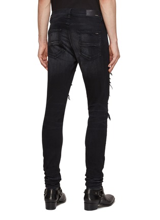 Back View - Click To Enlarge - AMIRI - ‘THRASHER‘ PLAID INSERT SKINNY JEANS