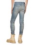 Back View - Click To Enlarge - AMIRI - ‘STACK’ LIGHT WASH WHISKERING SKINNY JEANS