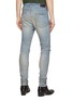 Back View - Click To Enlarge - AMIRI - ‘32' MX1’ SUEDE INSERT DISTRESSED DETAIL SKINNY JEANS