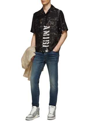 Figure View - Click To Enlarge - AMIRI - ‘Stack’ Distressed Skinny Jeans