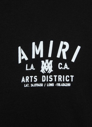  - AMIRI - STENCIL ART DISTRACT LOGO CREWNECK T-SHIRT