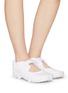 Figure View - Click To Enlarge - NIKE - ‘AIR RIFT BREATHE’ VELCRO BAND MESH FLAT SANDALS
