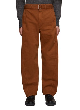 Main View - Click To Enlarge - LEMAIRE - HEAVY TWISTED BELTED DENIM PANTS