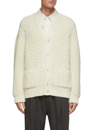 Main View - Click To Enlarge - LEMAIRE - Chunky Wool Oversized Button Up Cardigan