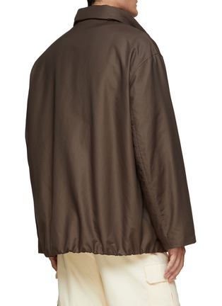 Back View - Click To Enlarge - LEMAIRE - Stand Collar Cotton Blend Puffer Jacket