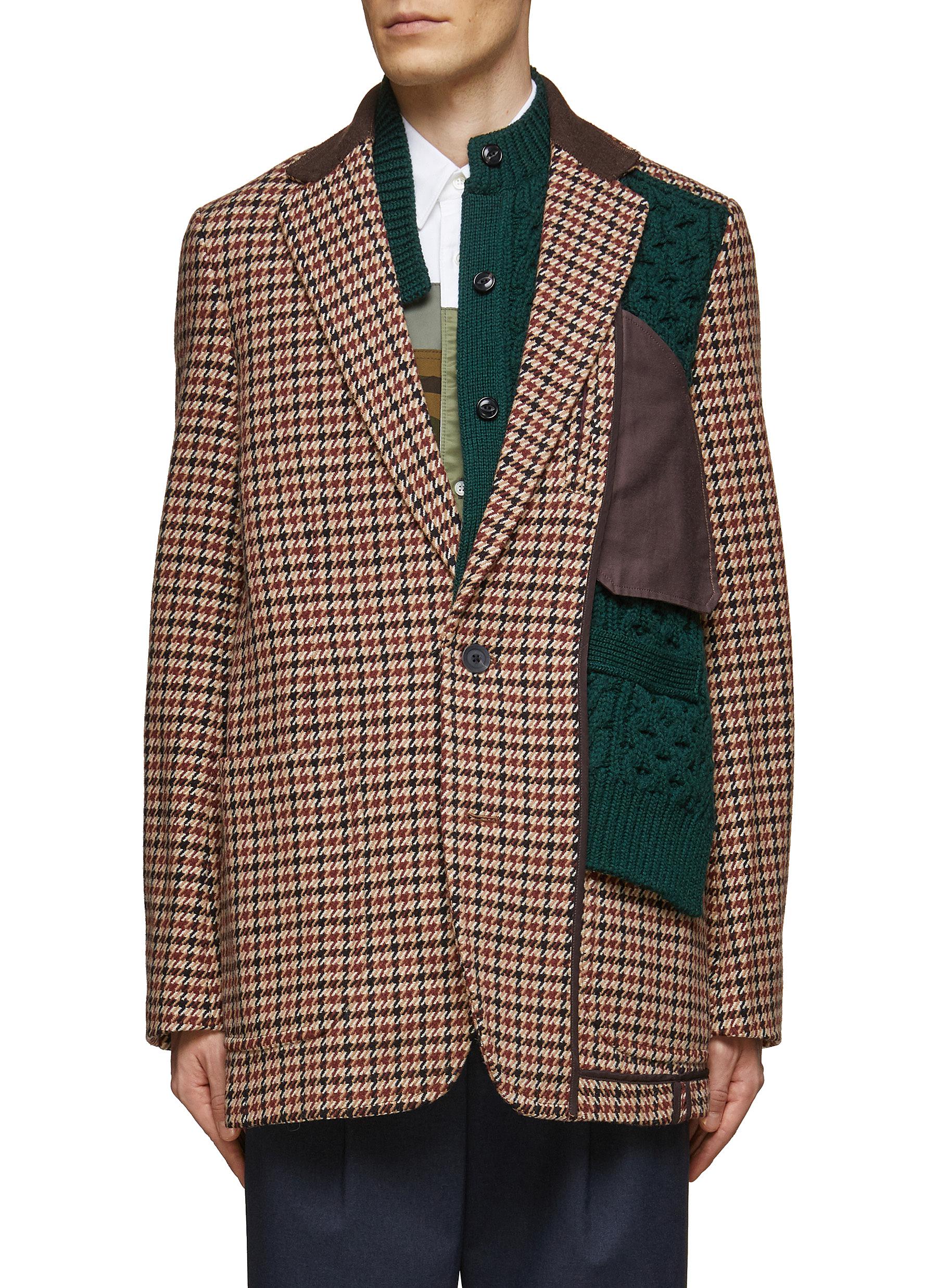 KOLOR | CABLE KNIT CARDIGAN PATCH 
