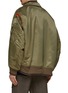 Back View - Click To Enlarge - KOLOR - DOUBLE LAYERED HEMS EXPOSED PADDING CHEST DETAIL BOMBER JACKET