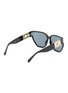 Figure View - Click To Enlarge - LINDA FARROW - ‘Sabine’ Acetate Oversized Cateye Sunglasses