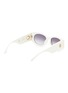 LINDA FARROW - ‘Debbie’ Thick Acetate Frame Round Sunglasses