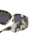 Detail View - Click To Enlarge - LINDA FARROW - ‘Debbie’ Thick Acetate Frame Round Sunglasses