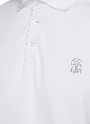  - BRUNELLO CUCINELLI - Chest Logo Cotton Polo Shirt