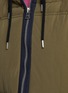  - SACAI - Fleece Lining Contrasting Zipper Drawstring Puffer Parka