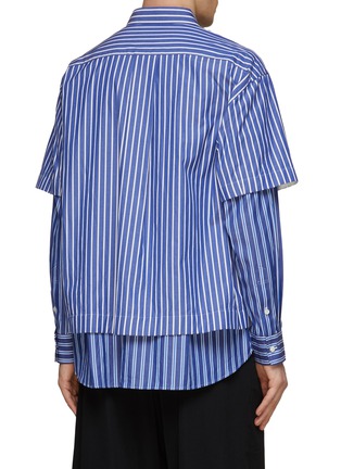 Back View - Click To Enlarge - SACAI - Double-Layered Cotton Shirt