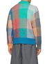 Back View - Click To Enlarge - SACAI - PLAID SIZE ZIP MOHAIR WOOL JUMPER