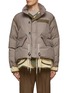 Main View - Click To Enlarge - SACAI - Fleece Lining Stand Collar Puffer Jacket