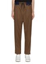 Main View - Click To Enlarge - SACAI - CONTRAST WAISTBAND STRAIGHT LEG TROUSERS