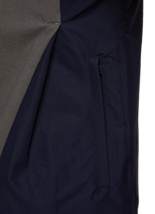  - SACAI - Windbreaker Panel Cotton Long-Sleeved Pocket T-Shirt