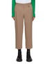 Main View - Click To Enlarge - WOOYOUNGMI - Single Pleat Rolled-Up Straight Leg Pants