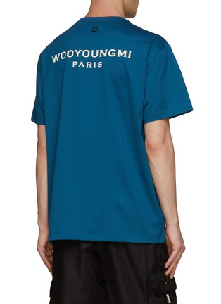 Back View - Click To Enlarge - WOOYOUNGMI - SHORT SLEEVE FRONT EMBROIDERED LOGO T-SHIRT