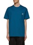 Main View - Click To Enlarge - WOOYOUNGMI - SHORT SLEEVE FRONT EMBROIDERED LOGO T-SHIRT