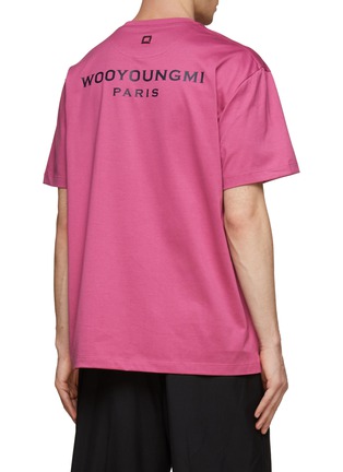 Back View - Click To Enlarge - WOOYOUNGMI - OVERSIZE LOGO EMBROIDERED SHORT SLEEVE T-SHIRT