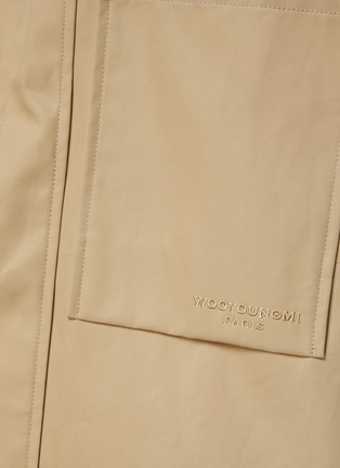  - WOOYOUNGMI - Concealed Placket Cotton Boxy Cropped Shirt