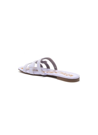  - SAM EDELMAN - ‘BAY’ DOUBLE E LEATHER FLAT SLIDES