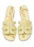Detail View - Click To Enlarge - SAM EDELMAN - ‘BAY’ DOUBLE E LEATHER FLAT SLIDES