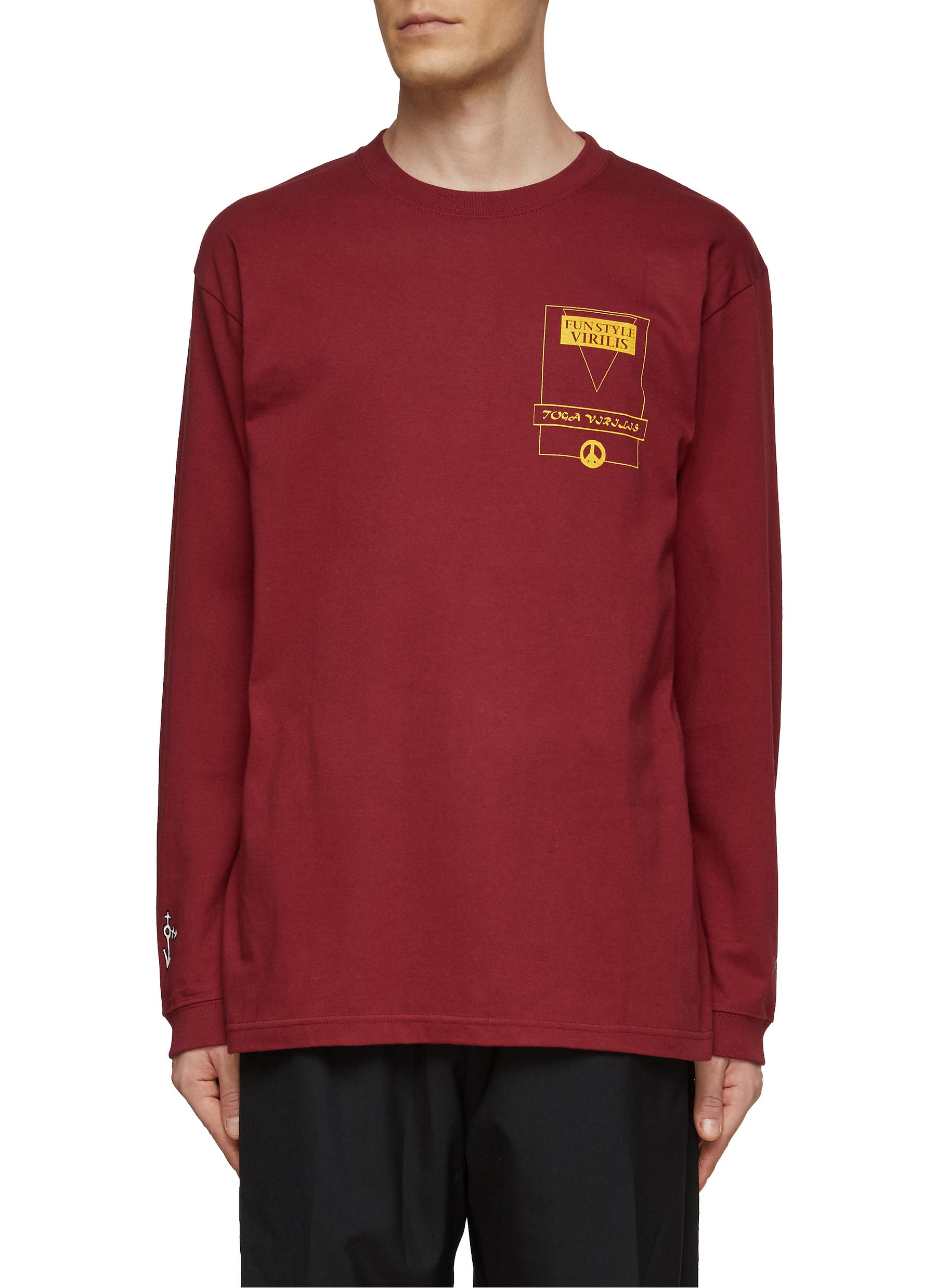 TOGA VIRILIS | GRAPHIC PRINT COTTON LONG SLEEVE T-SHIRT | Men