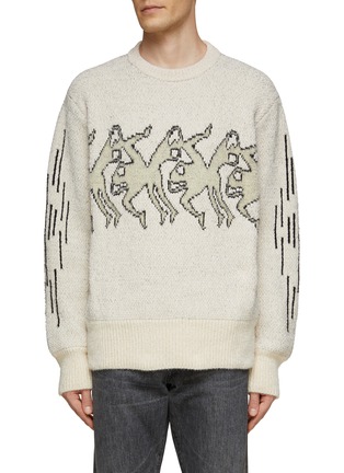 JACQUARD KNIT PULLOVER SWEATER