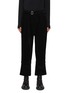 Main View - Click To Enlarge - THE VIRIDI-ANNE - Belted Detachable Wide Cuff Patched Corduroy Pants