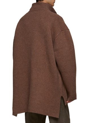 Back View - Click To Enlarge - THE VIRIDI-ANNE - OVERSIZED HIGHNECK DOUBLE KNIT REVERSIBLE BLOUSON