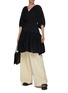 Figure View - Click To Enlarge - 3.1 PHILLIP LIM - Puffed Sleeve Plisse Voile Wrap Dress