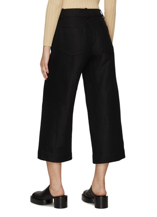 Back View - Click To Enlarge - VINCE - CROPPED CASUAL WIDE LEG PANTS