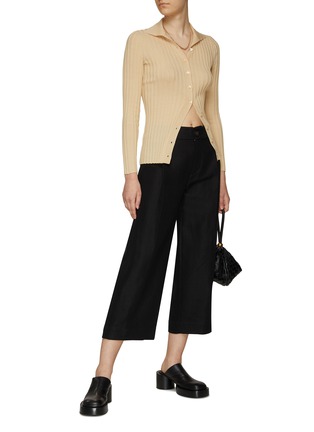 Figure View - Click To Enlarge - VINCE - CROPPED CASUAL WIDE LEG PANTS