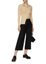VINCE - CROPPED CASUAL WIDE LEG PANTS