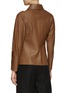 Back View - Click To Enlarge - VINCE - Sculpted Lamb Leather Shirt Jacket