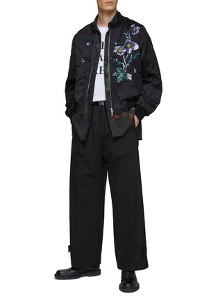 Figure View - Click To Enlarge - DRIES VAN NOTEN - WATERCOLOUR PRINTED COTTON VOILE LOOSE FIT SHIRT