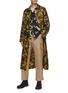Figure View - Click To Enlarge - DRIES VAN NOTEN - COLORED PRINT ON JACQUARD LOOSE FIT HAWAIAN SHIRT