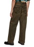 Back View - Click To Enlarge - DRIES VAN NOTEN - ‘PINE’ OVERDYE EFFECT RELAXED FIT STRAIGHT LEG JEANS