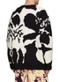 Back View - Click To Enlarge - DRIES VAN NOTEN - ‘NATIVE’ LOOSE FIT HIBISCUS INTARSIA WOOL SWEATER