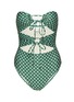 Main View - Click To Enlarge - PEONY - ‘HOLIDAY’ FLOWER MOTIF ONE PIECE SWIMSUIT