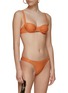 Figure View - Click To Enlarge - PEONY - ‘HOLIDAY’ RUCHED DETAIL BALCONETTE BIKINI TOP AND BOTTOM