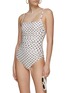 Figure View - Click To Enlarge - PEONY - POLKA DOT RUCHED DETAIL ONE PIECE SWIMSUIT
