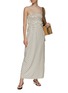 Figure View - Click To Enlarge - PEONY - POLKA DOT RUCHED DETAIL STRAPLESS MAXI DRESS