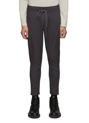 Main View - Click To Enlarge - ATTACHMENT - SIDE ZIP POCKET DRAWSTRING TAPERED STRETCH EASY PANTS