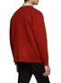 Back View - Click To Enlarge - ATTACHMENT - SLIT POCKETS DOUBLE FACE KNIT CARDIGAN